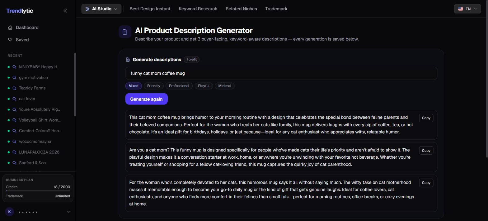 An Etsy description written to be readable and keyword-rich at the same time